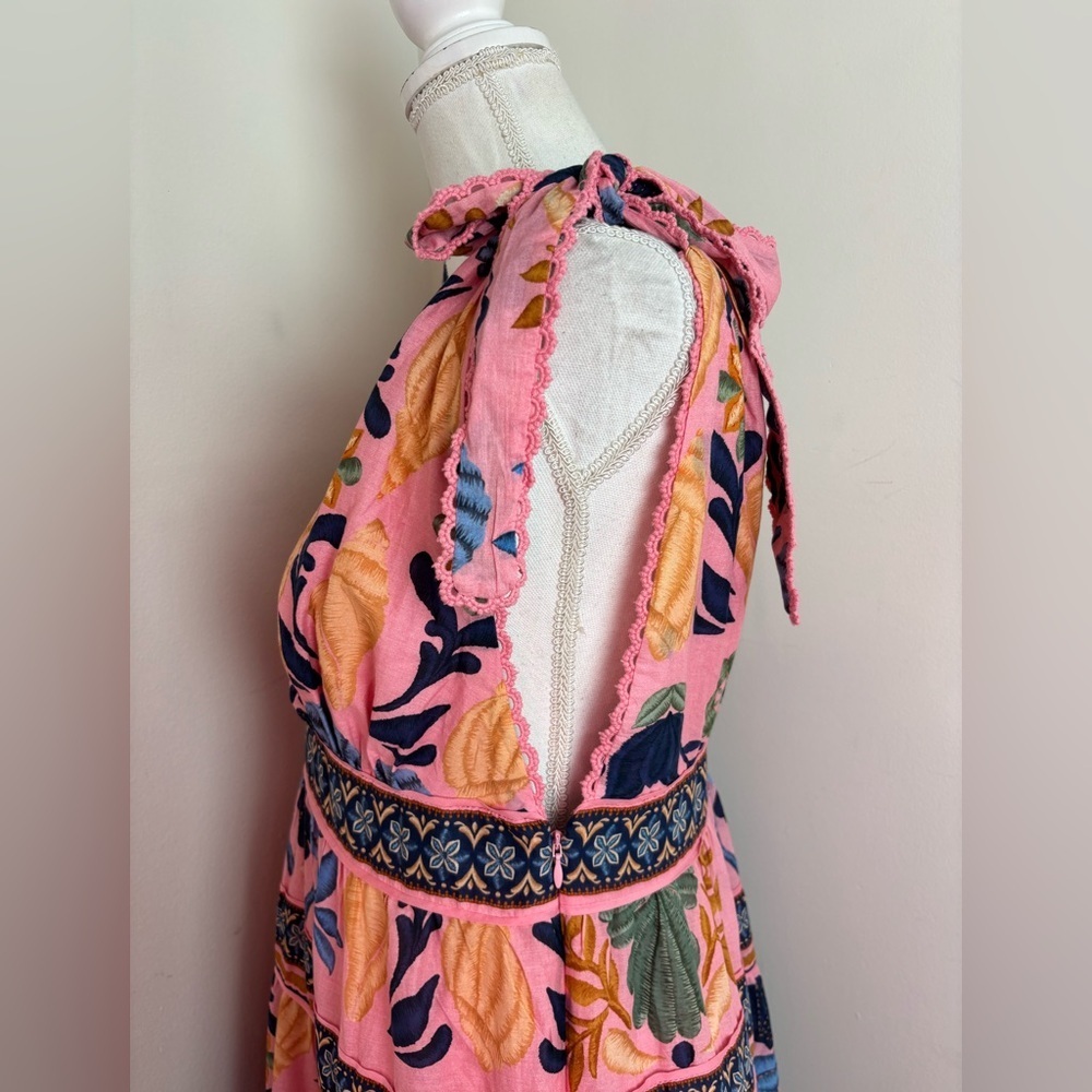 Farm Rio Seashell Tapestry Midi Dress In size Large - Picture 12 of 16